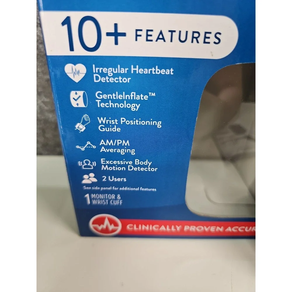 Walgreens Deluxe Wrist Blood Pressure Monitor 10+ Features CP-WGNBPW210